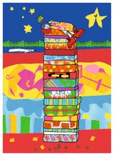 Collage van knipsels door kinderen | Boekie Boekie Sprookjes | Anuli Croon
