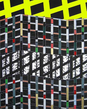 Architectural construction VII, 190x150 cm, 2009  Anuli Croon _ Private coll. 